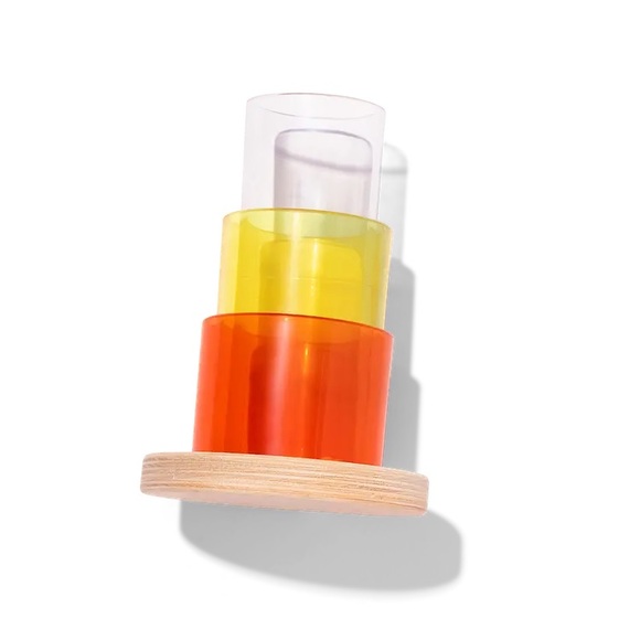 lovevery Other - Lovevery transparent tube tower Montessori wood toy